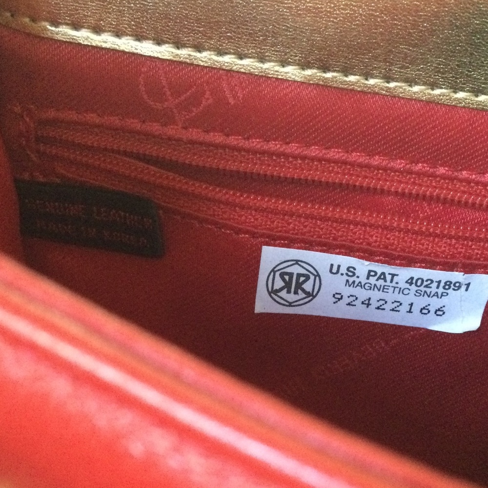💞RARE VINTAGE FRED HAYMAN RED CROSSBODY BAG - Picture 5 of 11